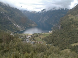 Udsigt over Geirangerfjorden